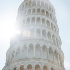 Leaning Tower of Pisa fine art print photographed in soft sunlight